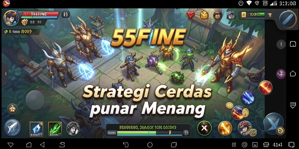 Screenshot gameplay 55FIVE menampilkan aksi strategi yang mendebarkan.