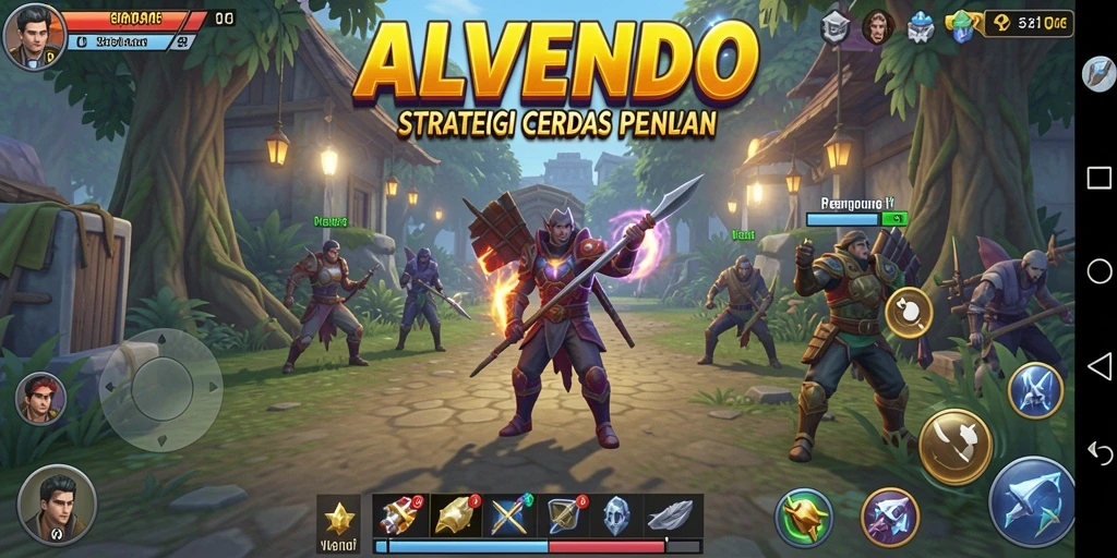 Tampilan gameplay ALVENDO yang menarik dan penuh strategi.
