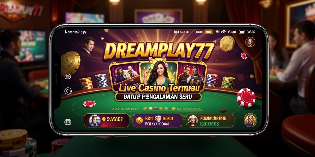 Tampilan gameplay Live Casino yang menarik dan interaktif.