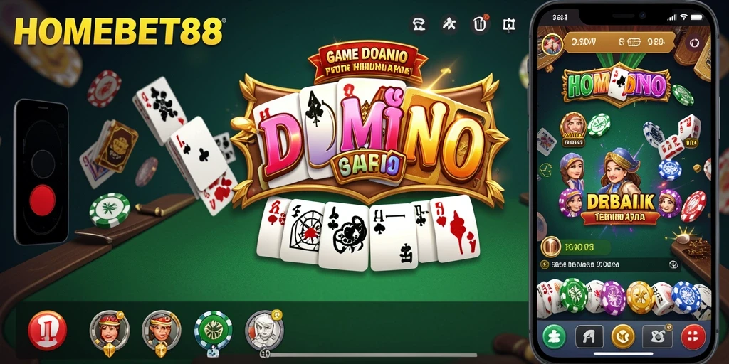 Screenshot gameplay HOMEBET88 menampilkan keseruan bermain Domino.