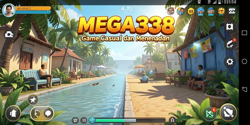 Tampilan gameplay MEGA338 yang cerah dan mengasyikkan.