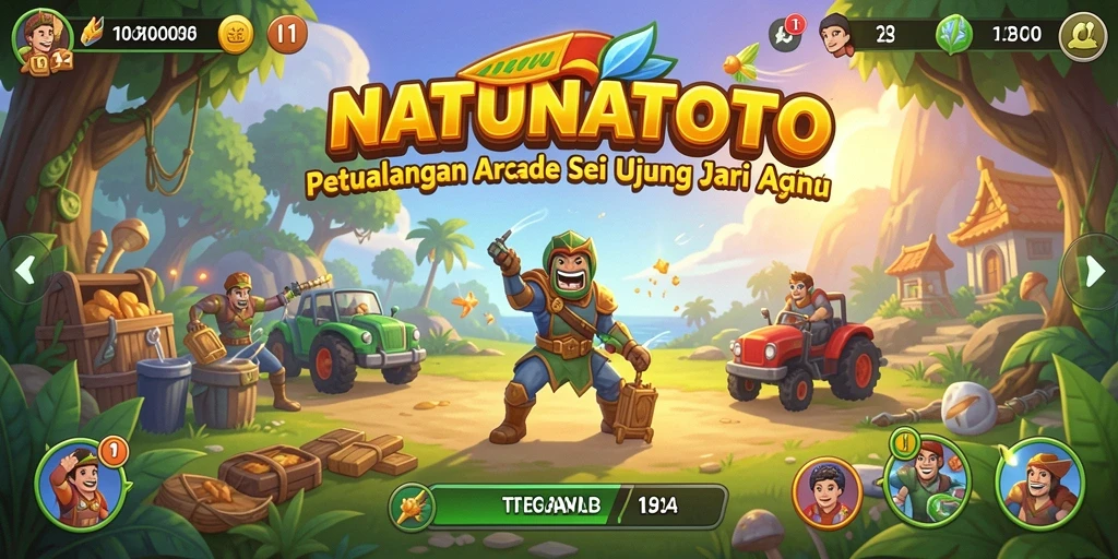 Screenshot menunjukkan aksi seru di gameplay NATUNATOTO.