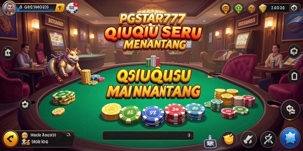 Tampilan gameplay memukau dari PGSTAR777 yang menampilkan aksi QiuQiu.