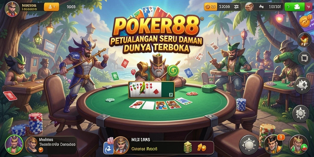 Screenshot POKER88 menampilkan pemain menjelajahi dunia terbuka yang menakjubkan.