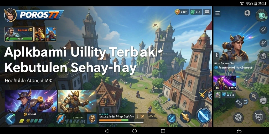 Screenshot utama POROS77 menampilkan fitur Utility yang bermanfaat.