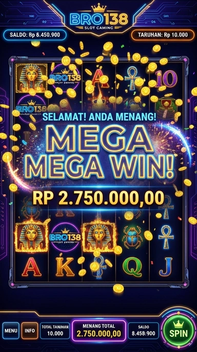 Tampilan utama aplikasi bro138 yang menarik dan mudah dinavigasi.