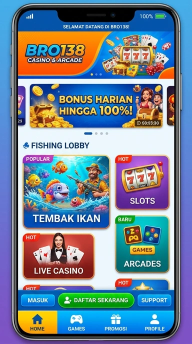 Cuplikan aplikasi bro138 menunjukkan berbagai kategori aplikasi yang tersedia.